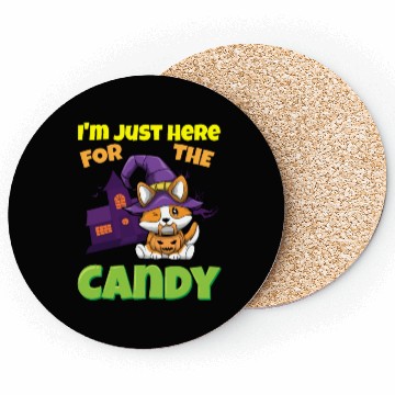 Discover I'm Just Here For The Candy Scary Halloween Beast Coasters