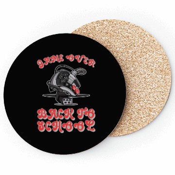 Discover Game Over Back To School Coasters