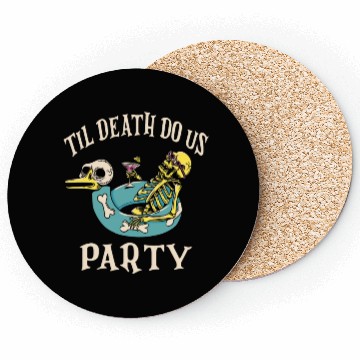 Discover Til Death Do Us Party Bridal Bachelorette Matching Coasters