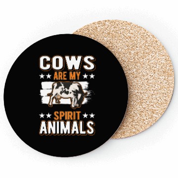 Discover Cow Spirit Animal Cattle Cows Coasters