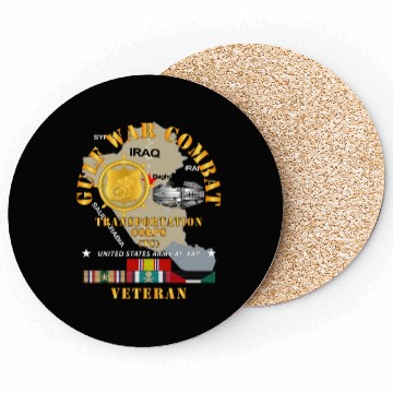 Discover Army War Combat Vet Transportation Corps X 300 Coasters