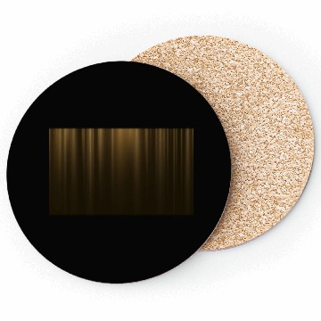 Discover Elegant Gold Theater Cinema Curtain Pattern Coasters