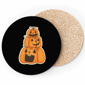 Discover Pumpkin Halloween Coasters