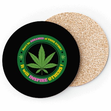 Discover Drug Addiction Recovery AA Sober Sobriety Cannabis Coasters