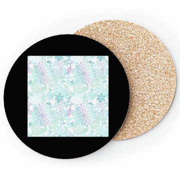 Discover Abstract Winter Pattern Coasters
