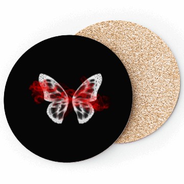 Discover red cloud butterfly back to school ,hallowen Coasters