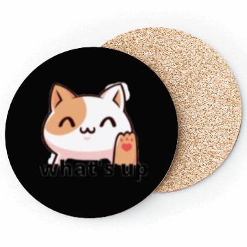 Discover what's up cat design style back to school Coasters