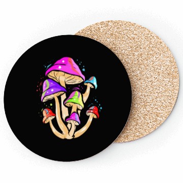 Discover Trippy Space Shroom Mushroom Coasters