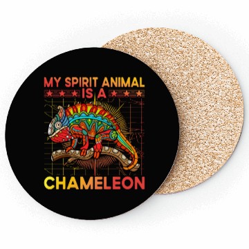 Discover My Spirit Animal is a Chameleon Coasters