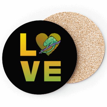 Discover Chameleon Love Coasters