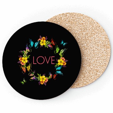 Discover love and butterflies. Coasters