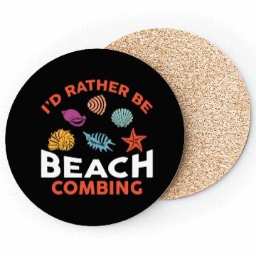 Discover Dirt Fishing - I'd Rather Be Beachcombing Coasters