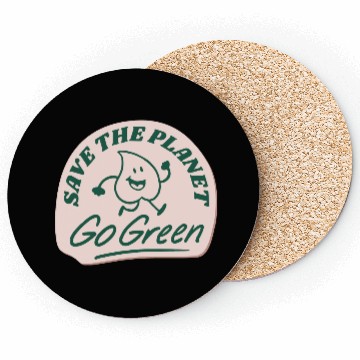 Discover save the planet go green Coasters