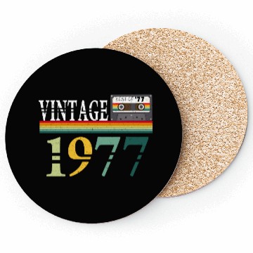 Discover 1977 Vintage Vintage Retro Birthday Gift Coasters