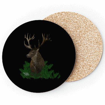 Discover Deer in a green forest Coasters