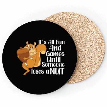 Discover Funny Squirrel Fan Squirrel Lover Chipmunk Addict Coasters