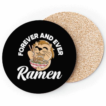 Discover Forever And Ever Ramen Funny Ramen Lover Gift Coasters
