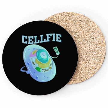Discover Funny Cellfie Cell Biology Teacher Selfie Dad Coasters