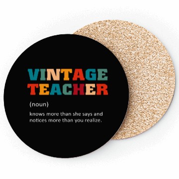 Discover Vintage Teacher Definition Coasters