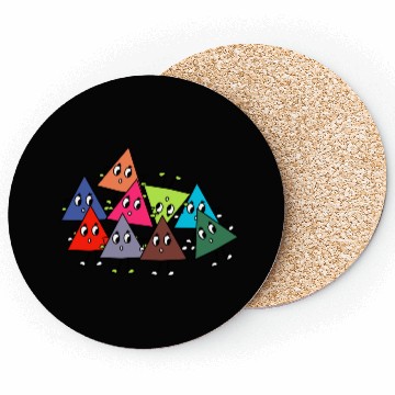 Discover Funny triangles math teacher teacher mathematics Coasters