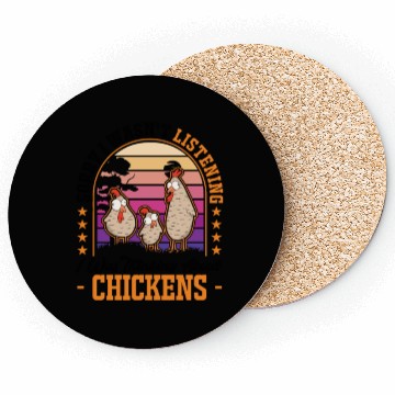 Discover Chickens Gift Chicken Coasters