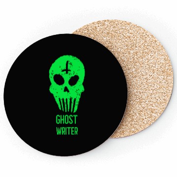 Discover Ghost Writer Halloween Trick or Treat Costume Coasters