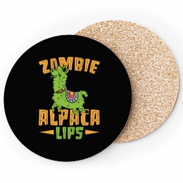 Discover Zombie Alpacalips Llama Lover Alpaca Whisperer Coasters