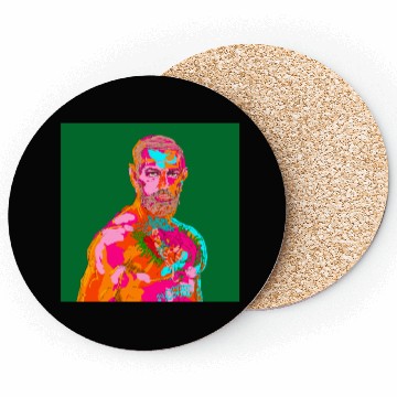 Discover Conor McGregor abstract painting Coasters