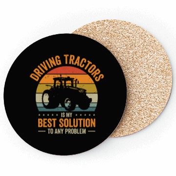 Discover Problem Solution Tractor Farming Agriculture Coasters
