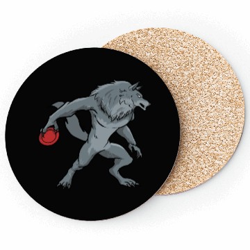 Discover Disc Golf Werewolf Coasters