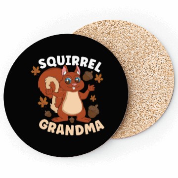 Discover Funny Squirrel Fan Squirrel Lover Chipmunk Addict Coasters
