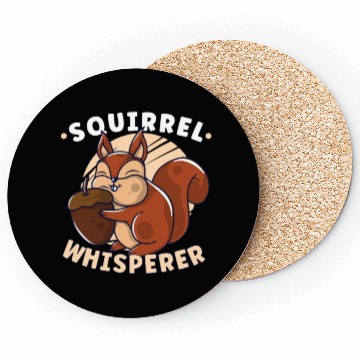 Discover Funny Squirrel Fan Squirrel Lover Chipmunk Addict Coasters