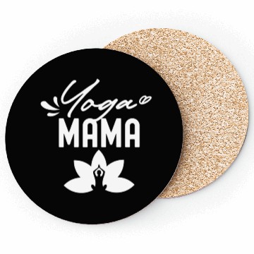 Discover Yoga Mama Hobby Mom Mother Mommy Coasters