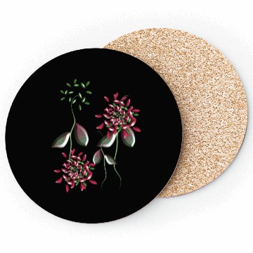 Discover abstract plants nature flowers Coasters