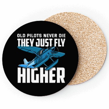 Discover Funny Pilot Gift Old Pilots Never Die Coasters