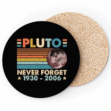 Discover Pluto Never Forget Astronomy Space Science Nerd Coasters