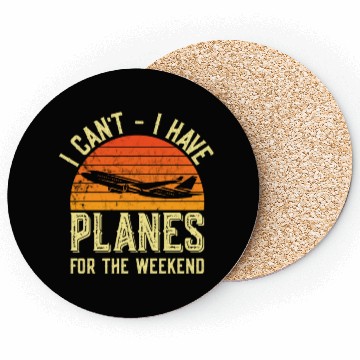 Discover Airline Pilot Aviation Themed Pun Corporate Pilot Coasters