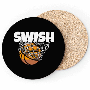 Discover Basketball Swish Matching Photo Coasters