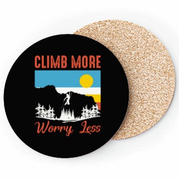 Discover Climbing Mountaineering Climber Mountains Hiking Coasters