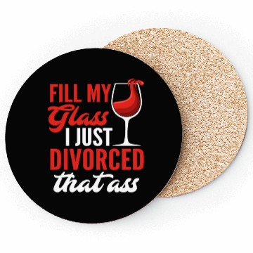 Discover Divorce Wine Divorce Party Coasters