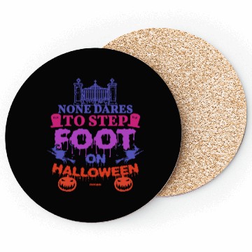 Discover creepy Halloween saying Coasters