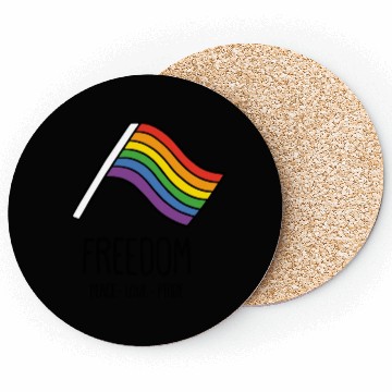 Discover LGBTQ+ Freedom Flag Coasters