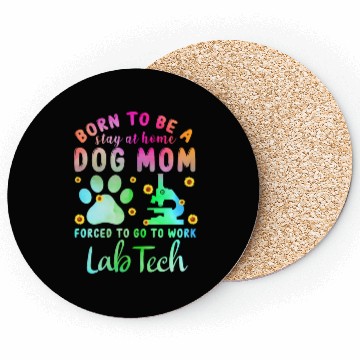 Discover Lab Tech Dog Mom Science Coasters