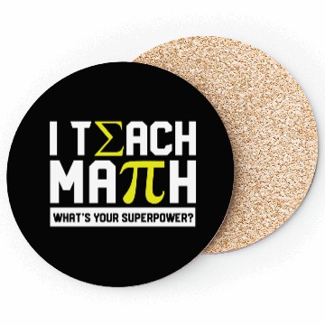 Discover i teach math Coasters