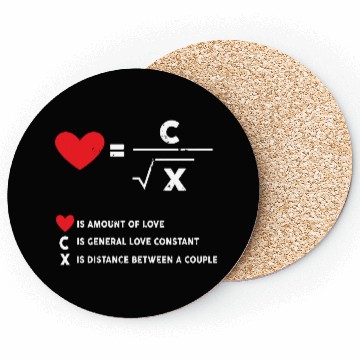 Discover amount of love math Coasters