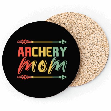 Discover Archery Mom Bows And Arrows Hunting Sports Coasters