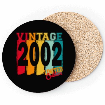Discover Vintage 2002 Vintage Retro Birthday Coasters