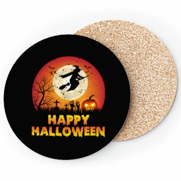 Discover Happy Halloween Witch Coasters