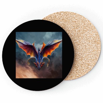 Discover Mike Anton flying sorcerer dragon avatar Coasters