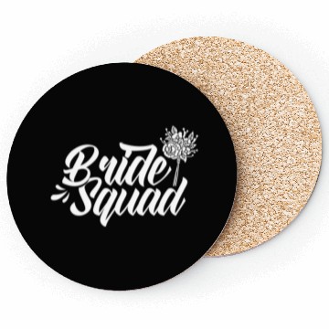 Discover Bride Squad Wedding Bachelorette Party Cute Coasters